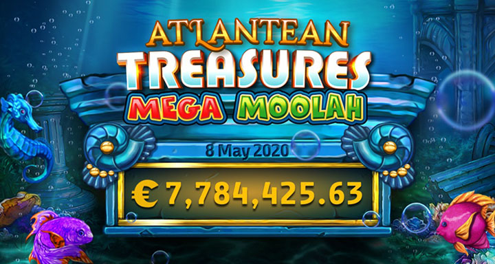 Machine à sous bonus Atlantean Treasures Mega Moolah