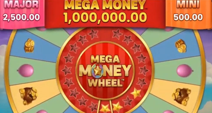 Jackpot de 1 million à gagner sur Mega Money Wheel