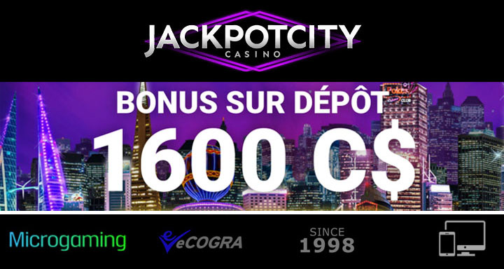 Le meilleur casino en ligne du monde est Jackpot City