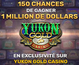 Yukon Gold Casino bonus pour Canadien