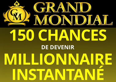 150 tours Mega Wheel chez Grand Mondial Casino