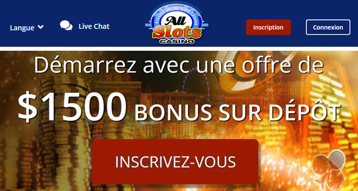 All Slots Casino paye des jackpots chaque jour