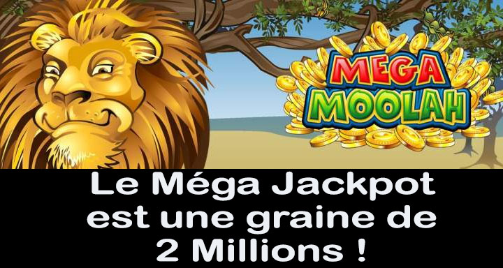 Le méga jackpot du Mega Moolah passe à 2 millions