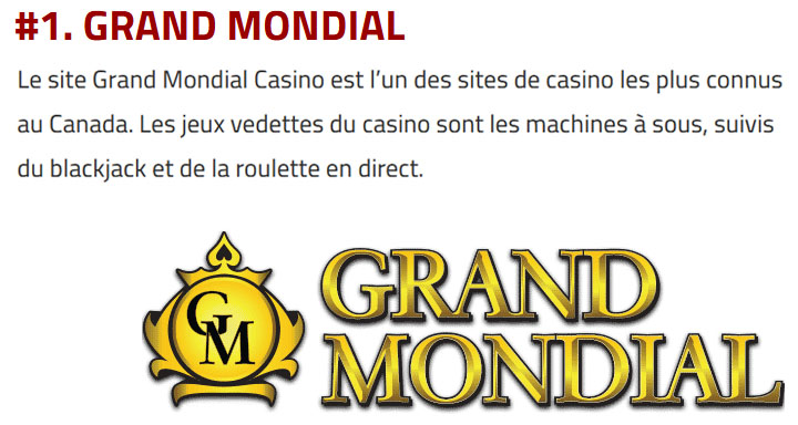 Grand Mondial Casino en Ontario