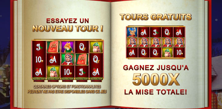 Tours gratuits et gains de 5000x la mise